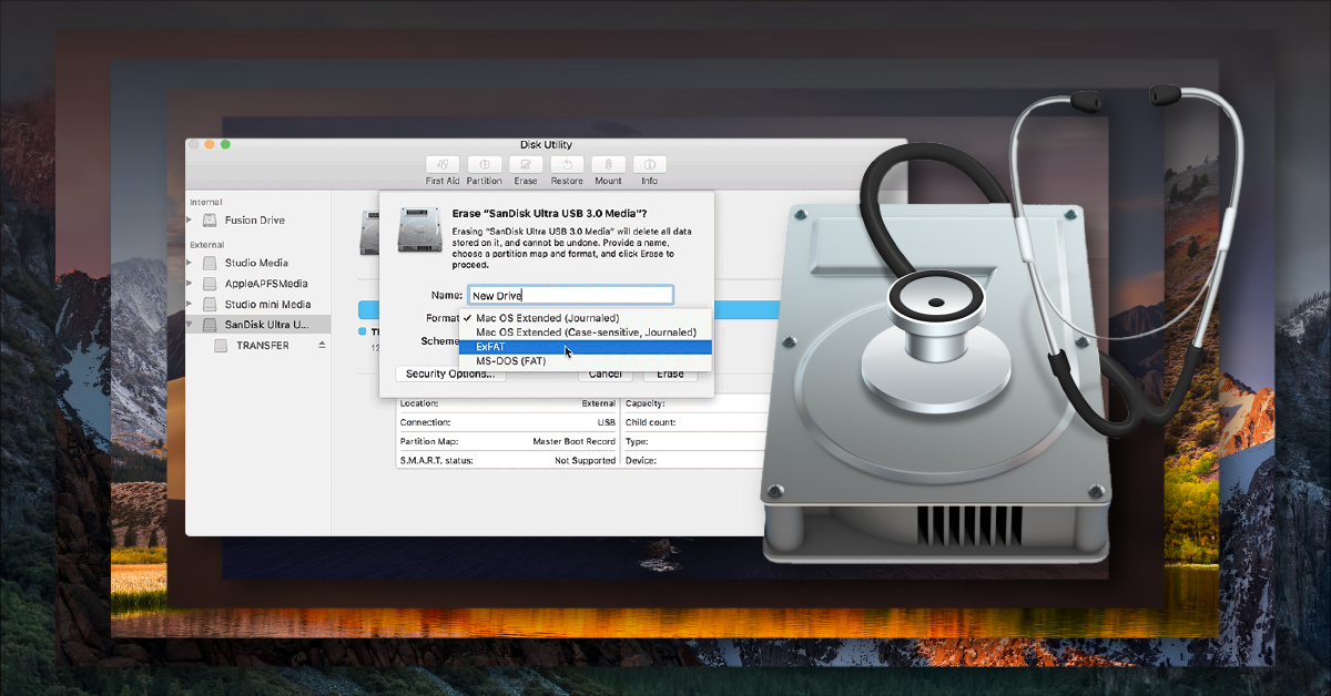 convert hard drive for mac